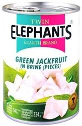 Jackfruit młody w słonej zalewie - KARTON 24 x 540g Twin Elephants & Earth Brand