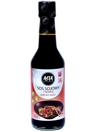 Ciemny sos sojowy bezglutenowy 150ml Asia Kitchen
