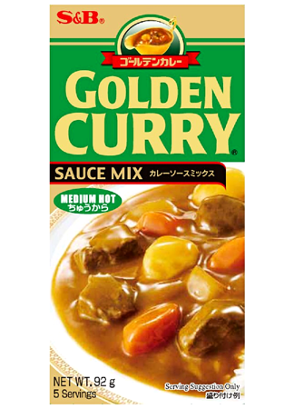 Golden Curry lekko pikantne - 5 porcji - 92g S&B