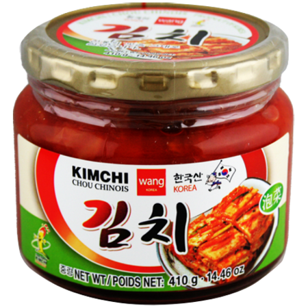 Kimchi Vegan ostre, pasteryzowane 410g WANG
