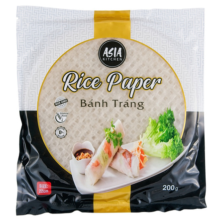 Papier ryżowy - arkusze 22cm - 200g Asia Kitchen