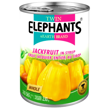 Żółty jackfruit w słodkiej zalewie 565g Twin Elephants